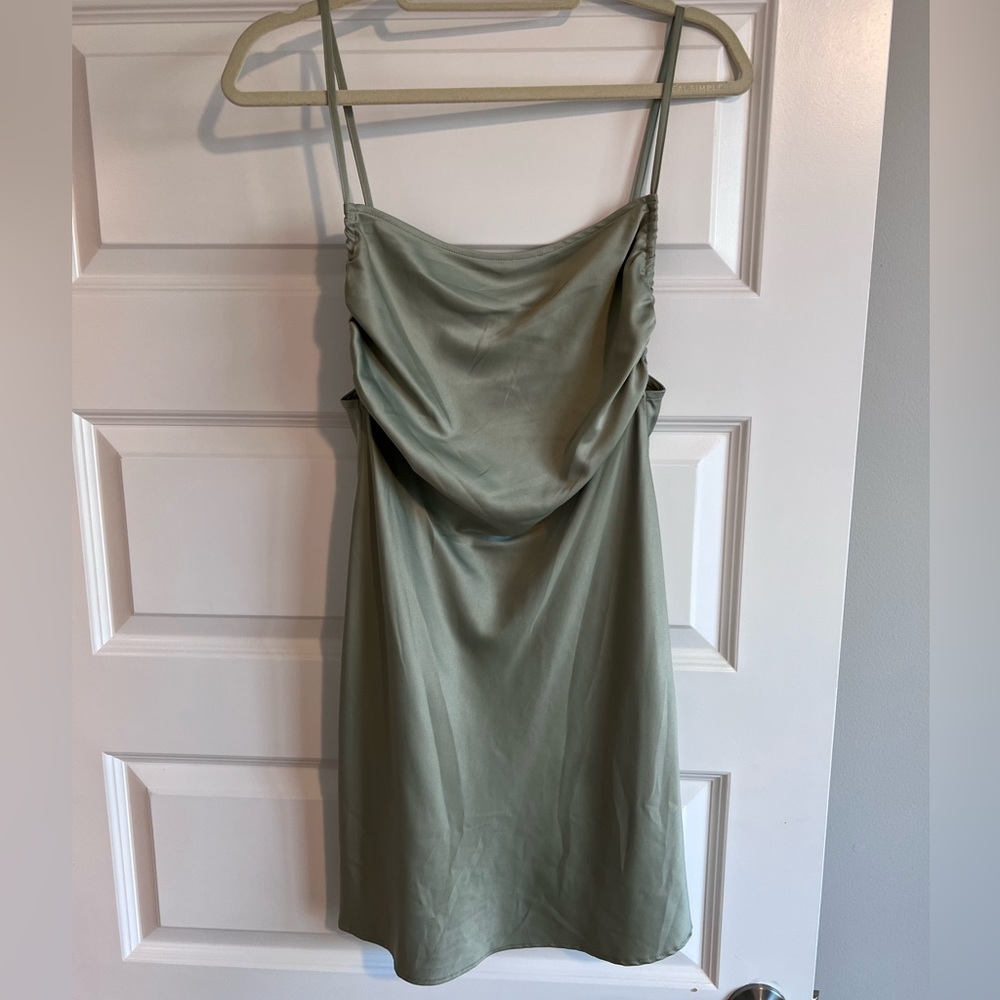 Danielle Bernstein We Wore What mini silk dress